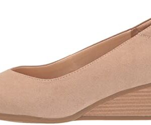 Dr. Scholl's Shoes Women's Be Ready Pumps, Taupe Microfiber, 7