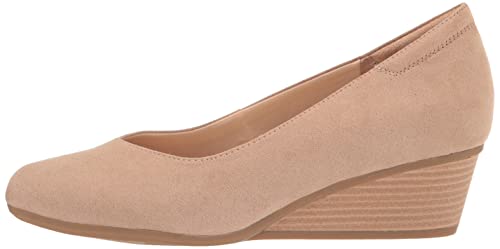 Dr. Scholl's Shoes Women's Be Ready Pumps, Taupe Microfiber, 7