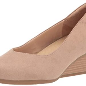 Dr. Scholl's Shoes Women's Be Ready Pumps, Taupe Microfiber, 7