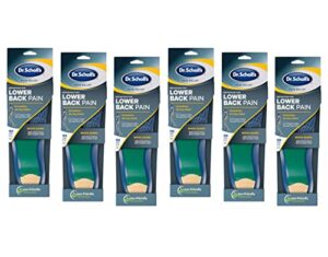 dr. scholl’s orthotics lower back pain for men size (8-14) (pack of 6)