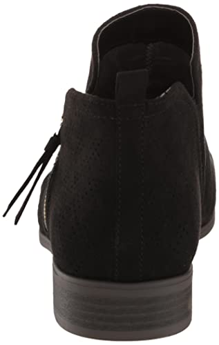 Dr. Scholl's Shoes Women's Rate Zip Ankle Boot Black Microfiber 9 W