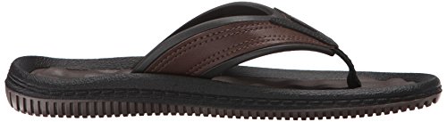 Dr. Scholl's Shoes Men's Donnar Flip Flop, Brown/Black, 11 M US