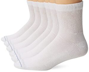 dr. scholl’s men’s 4 pack diabetic and circulatory non binding ankle socks, white, shoe size: 7-12