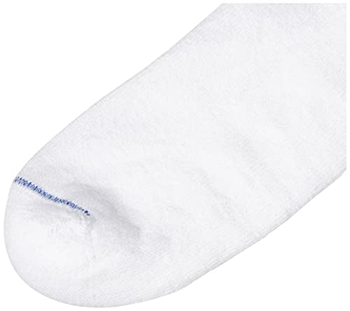 Dr. Scholl's Men's 4 Pack Diabetic and Circulatory Non Binding Ankle Socks, White, Shoe Size: 7-12