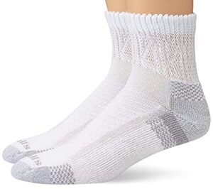 dr. scholl’s womens advanced relief (2pk) casual sock, white, one size us