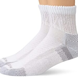 Dr. Scholl's womens Advanced Relief (2pk) Casual Sock, White, One Size US