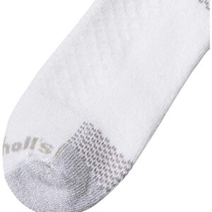 Dr. Scholl's womens Advanced Relief (2pk) Casual Sock, White, One Size US