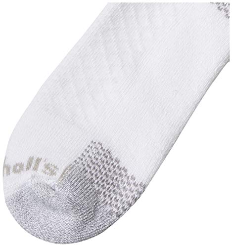 Dr. Scholl's womens Advanced Relief (2pk) Casual Sock, White, One Size US