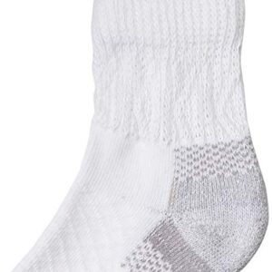 Dr. Scholl's womens Advanced Relief (2pk) Casual Sock, White, One Size US