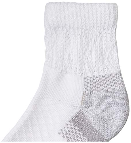 Dr. Scholl's womens Advanced Relief (2pk) Casual Sock, White, One Size US