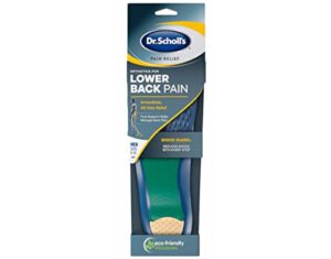 dr. scholl’s pain relief orthotics for lower back pain for men, 1 pair, size 8-14