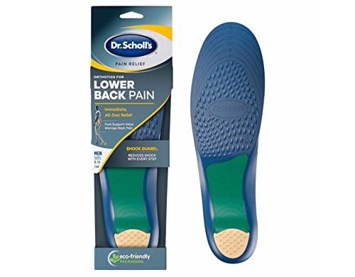 Dr. Scholl's Pain Relief Orthotics for Lower Back Pain for Men, 1 Pair, Size 8-14