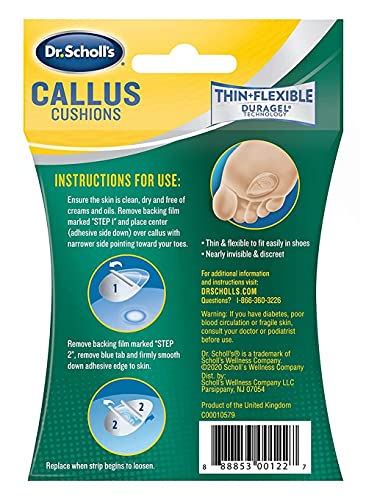 Dr. Scholls Callus Cushions Duragel 5 Count (3 Pack)