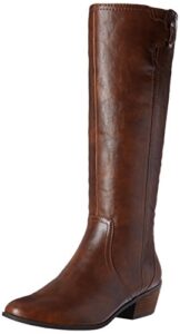 dr. scholl’s shoes womens brilliance riding boot, whiskey, 8.5 us