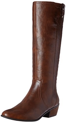 Dr. Scholl's Shoes womens Brilliance Riding Boot, Whiskey, 8.5 US