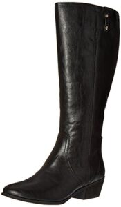dr. scholl’s shoes womens brilliance wide calf knee high boot, black, 9.5 us