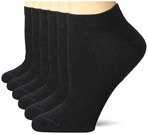 Dr. Scholl's Women's Diabetes & Circulator - 4 6 Pair Packs Socks, Black, 10 US