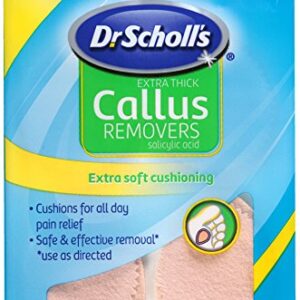 Dr. Scholl's Extra Thick Callus Removers 4 Cushions ea.(Packs of 6)