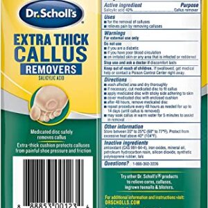 Dr. Scholl's Extra Thick Callus Removers 4 Cushions ea.(Packs of 2)