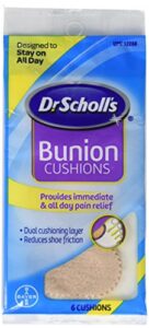 dr. scholl’s bunion cushions with comfortplus 6 ea.