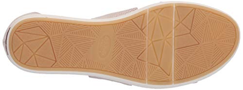 Dr. Scholl's Shoes Women's Sheena Wedge Sandal, Oyster Microfiber Perforated, 9.5 US