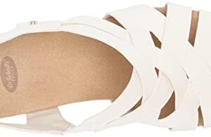 Dr. Scholl's Shoes Women's Everlasting Espadrille Wedge Sandal, White Smooth, 7