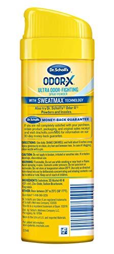 FunkAway Odor Eliminating Spray for Shoes, Clothes and Gear (8 Oz.) & Dr. Scholl’s Odor-X ODOR-FIGHTING Spray-Powder // All-Day Odor Protection and Sweat Absorption - Packaging May Vary