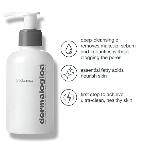 Dermalogica Precleanse (5.1 Fl Oz) Makeup Remover Face Wash - Melt Away Layers of Makeup, Oils, Sunscreen and Environmental Pollutants