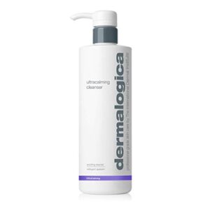 dermalogica ultracalming cleanser (16.9 fl oz) gentle non-foaming face wash for sensitive skin – no artificial fragrances or colors