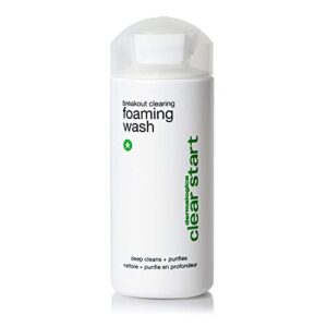 dermalogica breakout clearing foaming wash – acne face wash with salicylic acid & tea tree oil – dive into pores to clear, soothe, & energize, 6 fl oz