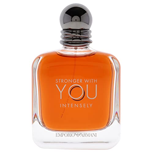 GIORGIO ARMANI Emporio Stronger With You Intensely for Men Eau De Parfum, Clean, 3.4 Fl Oz
