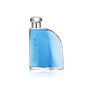 nautica blue eau de toilette for men – invigorating, fresh scent – woody, fruity notes of pineapple, water lily, and sandalwood – everyday cologne – 3.4 fl oz