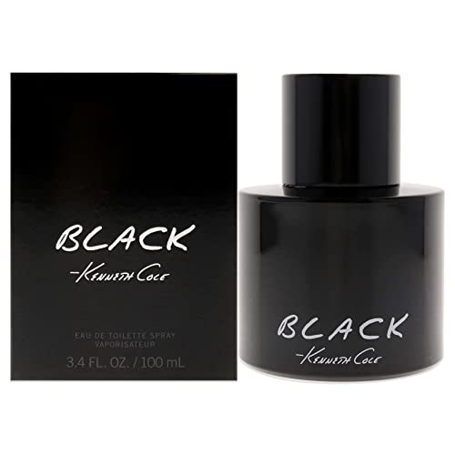 Kenneth Cole Black Eau de Toilette Body Spray Cologne for Men, 3.4 Fl. Oz.