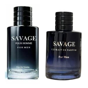 inspire scents savage for men – 3.4 oz men’s extrait de parfum spray + savage cologne for men warm masculine scent for daily use men’s casual cologne 3.4oz fluid ounce/100ml each (pack of 2)