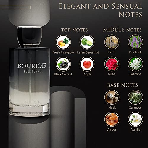 Regal Fragrances Bourjois Mens Cologne - Elegant Citrus & Sensual Oak Moss Scent, 3.4 Fl Oz (100 ML)