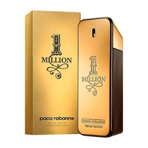 Paco Rabanne 1 Million Fragrance For Men - Fresh And Spicy - Notes Of Amber, Leather And Tangerine - Adds A Touch Of Irresistible Seduction - Ideal For Men With Rebellious Charm - Edt Spray - 6.8 Oz