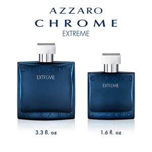 Azzaro Chrome Extreme Eau de Parfum — Mens Cologne — Woody, Citrus & Amber Fragrance, 3.4 Fl Oz