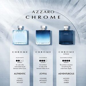 Azzaro Chrome Extreme Eau de Parfum — Mens Cologne — Woody, Citrus & Amber Fragrance, 3.4 Fl Oz