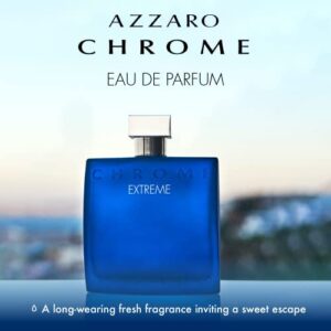 Azzaro Chrome Extreme Eau de Parfum — Mens Cologne — Woody, Citrus & Amber Fragrance, 3.4 Fl Oz