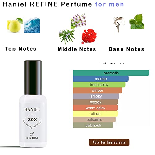 Haniel Lux Socialite Cologne For Men, Aromatic Aquatic Fragrance for Men, Pheromone Cologne for Men, Pheromone Oil For Men, Feromonas Para Atraer Mujer, Amazing Scent Improve Charm