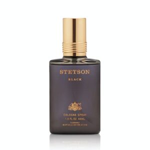 stetson black by scent beauty – cologne for men – woody, dark and spicy scent with fragrance notes of sandalwood, spices, and suede – 1.5 fl oz