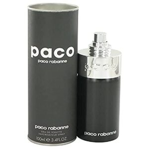 paco rabanne paco – perfume for men – citrus aromatic fragrance – opens with notes of amalfi lemon and pine – blended with mandarin orange and coriander – eau de toilette spray – 3.4 oz