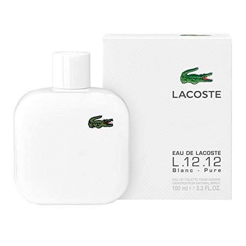 LACOSTE L.12.12 Blanc Eau de toilette for Men, 3.3 Fl Oz