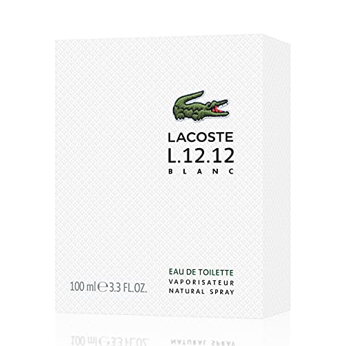 LACOSTE L.12.12 Blanc Eau de toilette for Men, 3.3 Fl Oz