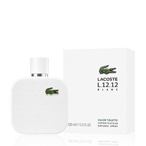 LACOSTE L.12.12 Blanc Eau de toilette for Men, 3.3 Fl Oz