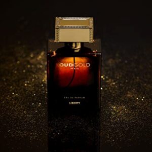 Liberty Luxury OudGold Perfume for Men (100ml/3.4Oz), Eau De Parfum (EDP), Long Lasting Smell.