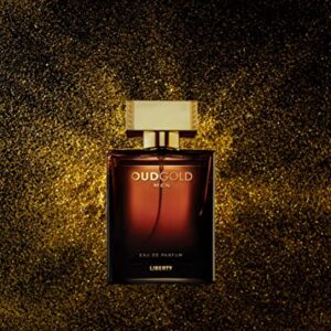 Liberty Luxury OudGold Perfume for Men (100ml/3.4Oz), Eau De Parfum (EDP), Long Lasting Smell.