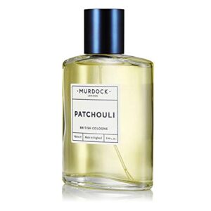 Murdock London Patchouli Cologne| Heady, Spicy, British Bohemian | Cardamom and Jasmine with Spicy Base Notes | Made in England | 3.4 oz