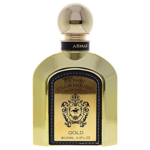 ARMAF Derby Club House Gold EDT Spray Men, Woody Spicy, 3.4 Fl Oz