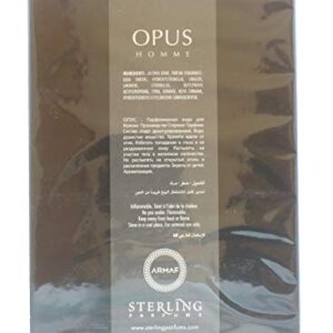 Armaf Opus Eau De Toilette Spray for Men 3.4 Oinces